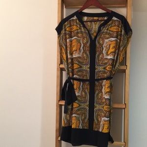 Madewell silk print dress